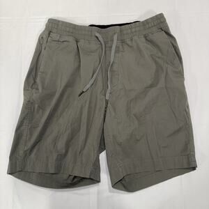 Lululemon Mens Medium Bowline Shorts Gray Green Stretch Ripstop Active 8"